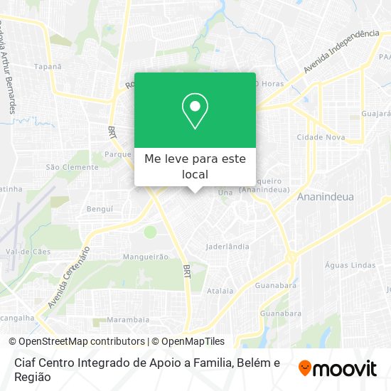 Ciaf Centro Integrado de Apoio a Familia mapa