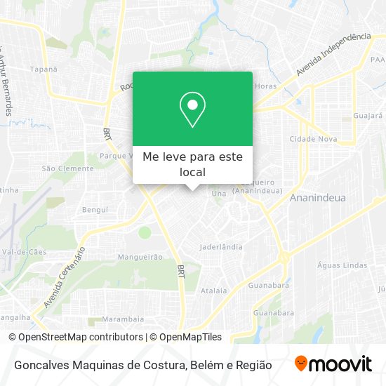 Goncalves Maquinas de Costura mapa