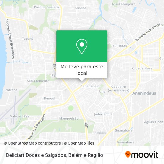 Deliciart Doces e Salgados mapa