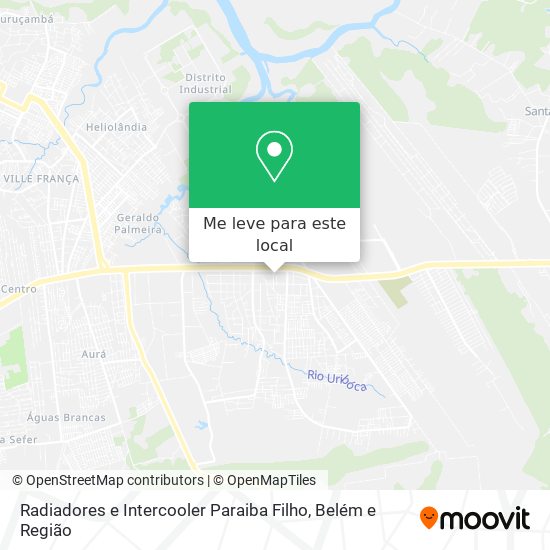 Radiadores e Intercooler Paraiba Filho mapa