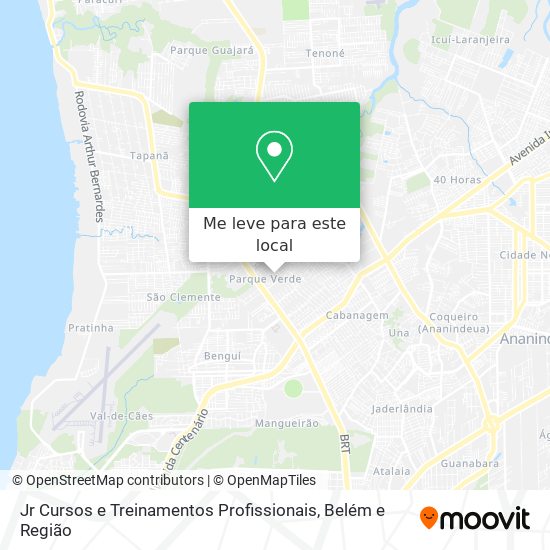 Jr Cursos e Treinamentos Profissionais mapa