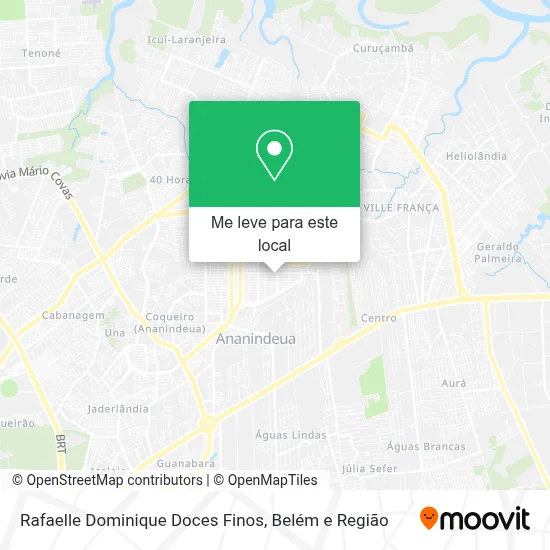 Rafaelle Dominique Doces Finos mapa