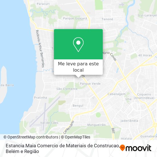 Estancia Maia Comercio de Materiais de Construcao mapa