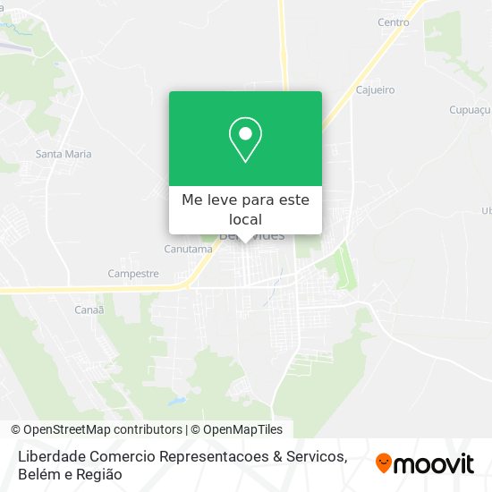 Liberdade Comercio Representacoes & Servicos mapa