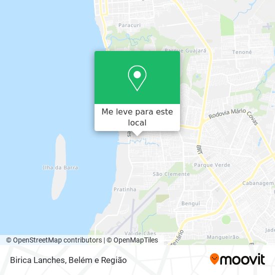 Birica Lanches mapa