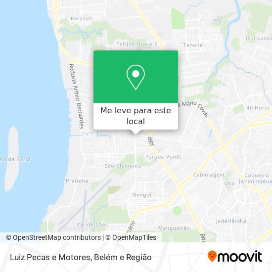 Luiz Pecas e Motores mapa