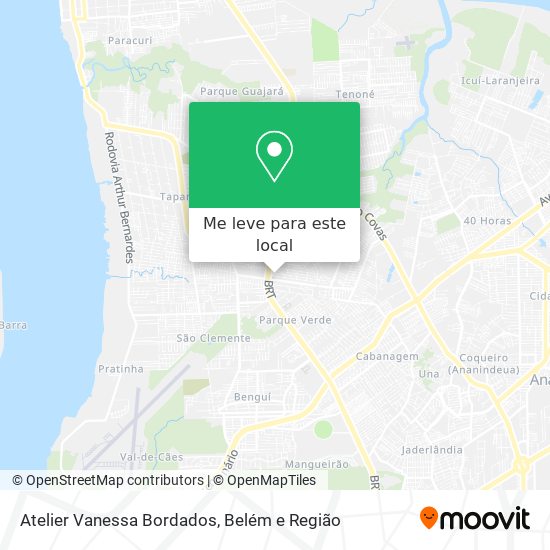 Atelier Vanessa Bordados mapa