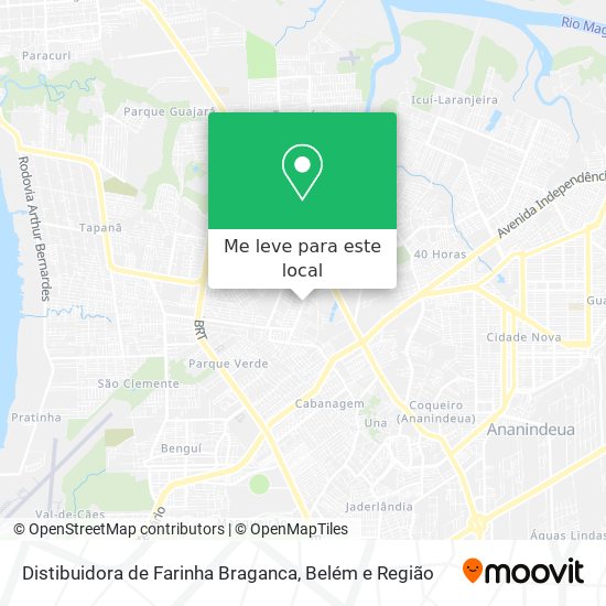 Distibuidora de Farinha Braganca mapa