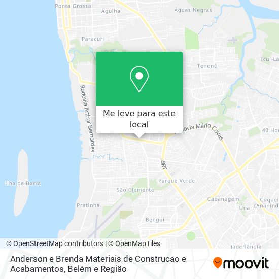 Anderson e Brenda Materiais de Construcao e Acabamentos mapa