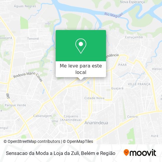 Sensacao da Moda a Loja da Zuli mapa