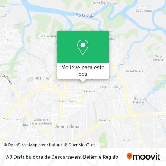 A3 Distribuidora de Descartaveis mapa