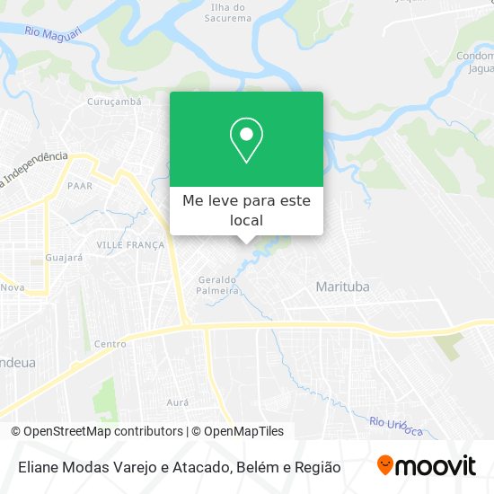 Eliane Modas Varejo e Atacado mapa