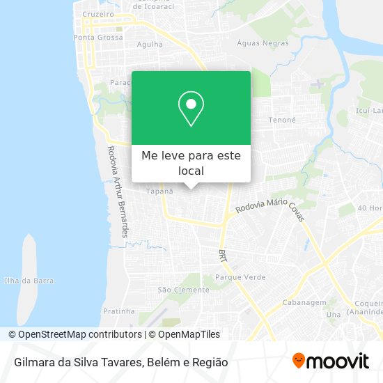 Gilmara da Silva Tavares mapa