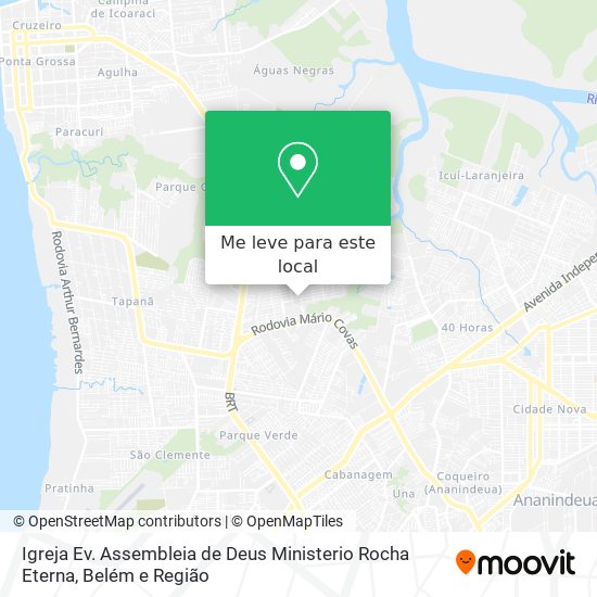 Igreja Ev. Assembleia de Deus Ministerio Rocha Eterna mapa