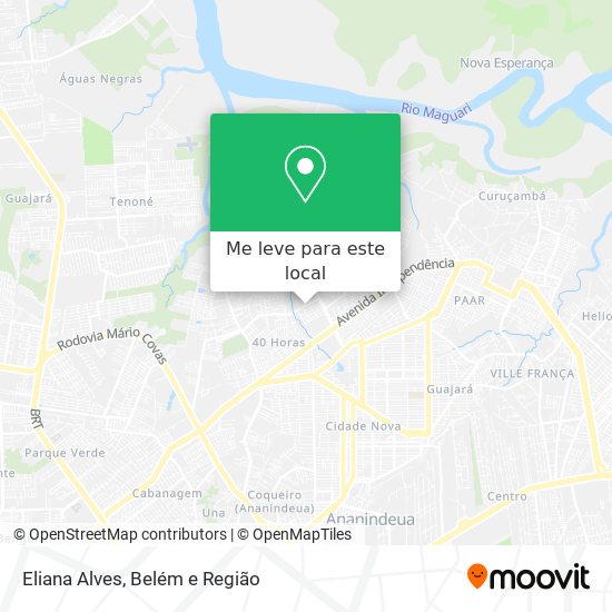 Eliana Alves mapa