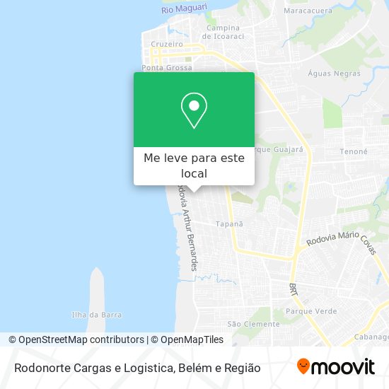 Rodonorte Cargas e Logistica mapa