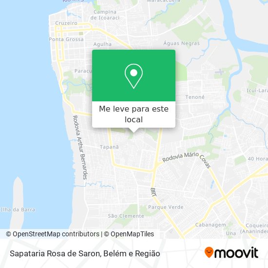Sapataria Rosa de Saron mapa