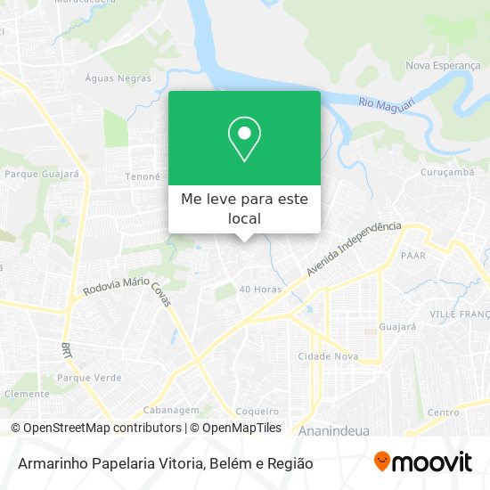 Armarinho Papelaria Vitoria mapa