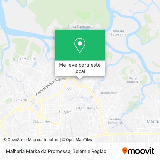 Malharia Marka da Promessa mapa