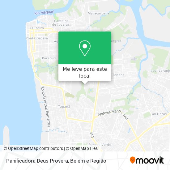 Panificadora Deus Provera mapa