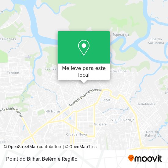 Point do Bilhar mapa