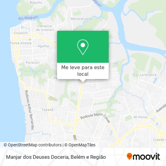 Manjar dos Deuses Doceria mapa