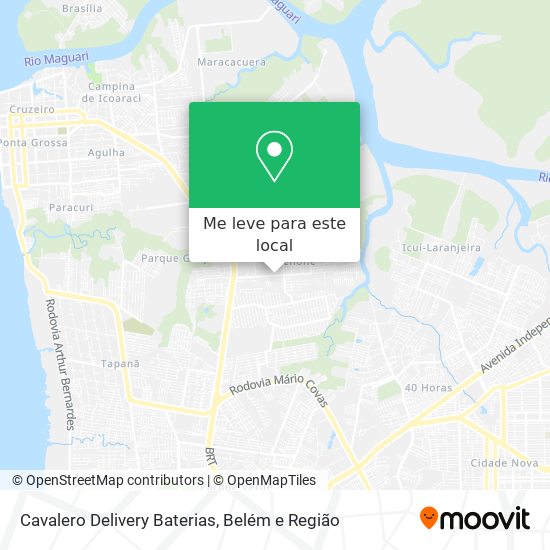 Cavalero Delivery Baterias mapa