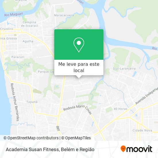 Academia Susan Fitness mapa