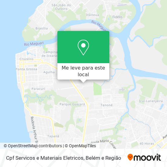 Cpf Servicos e Materiais Eletricos mapa