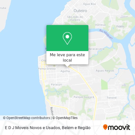 E D J Moveis Novos e Usados mapa