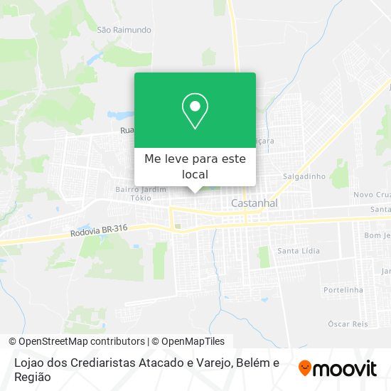 Lojao dos Crediaristas Atacado e Varejo mapa