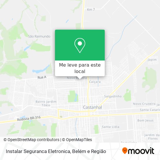 Instalar Seguranca Eletronica mapa