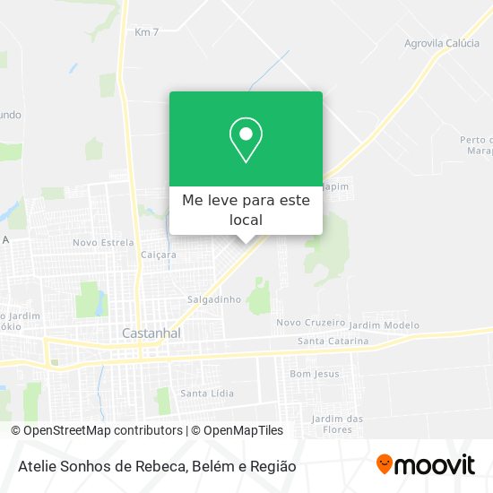 Atelie Sonhos de Rebeca mapa