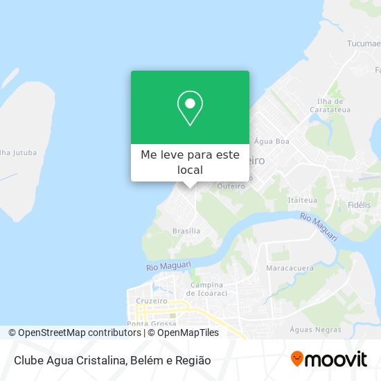 Clube Agua Cristalina mapa