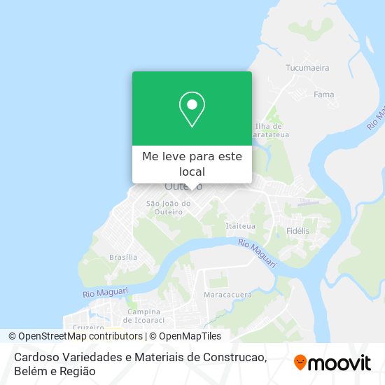 Cardoso Variedades e Materiais de Construcao mapa