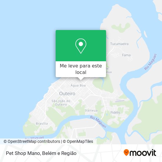 Pet Shop Mano mapa