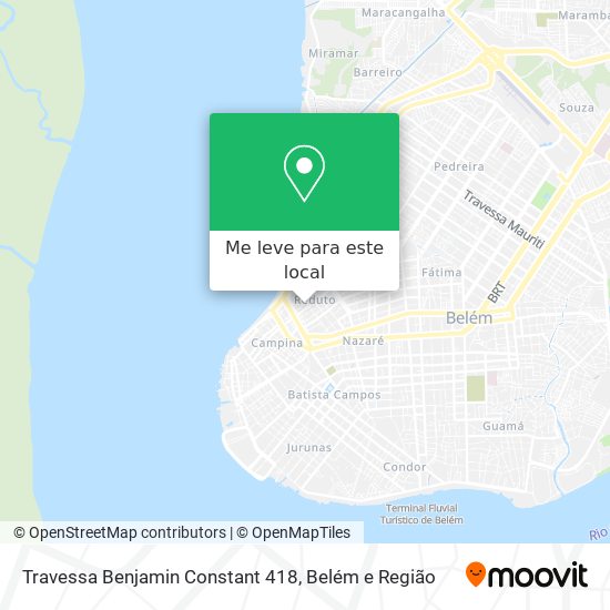 Travessa Benjamin Constant 418 mapa