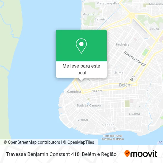 Travessa Benjamin Constant 418 mapa