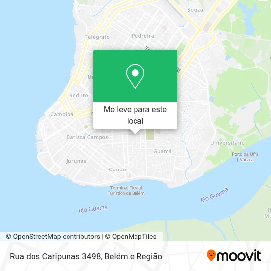 Rua dos Caripunas 3498 mapa