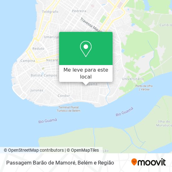 Passagem Barão de Mamoré mapa