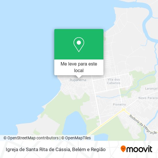Igreja de Santa Rita de Cássia mapa