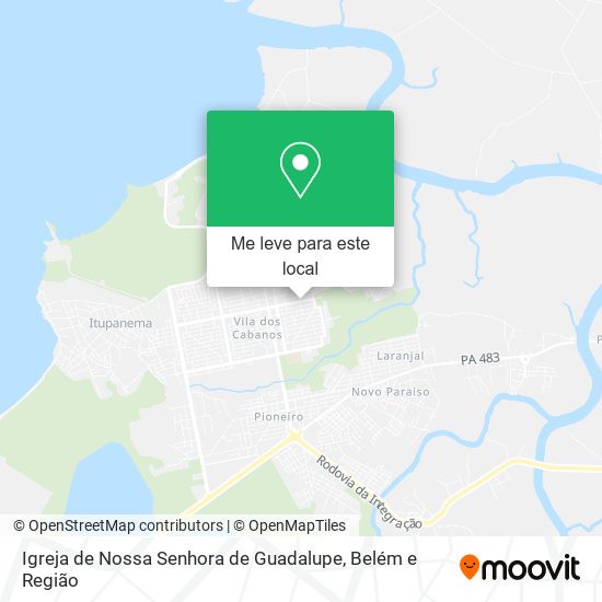 Igreja de Nossa Senhora de Guadalupe mapa