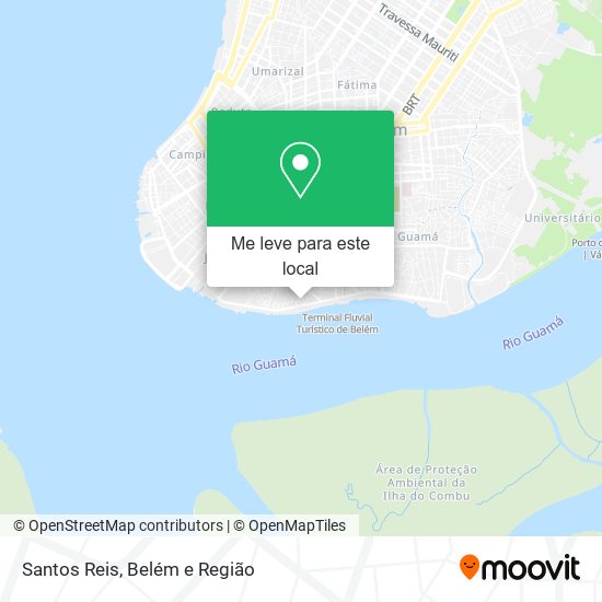 Santos Reis mapa