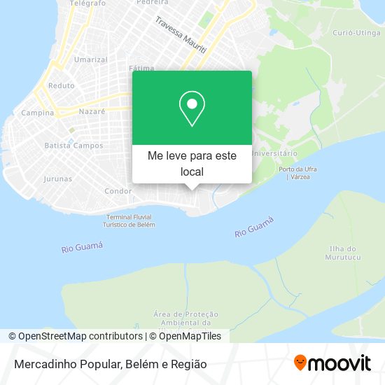 Mercadinho Popular mapa