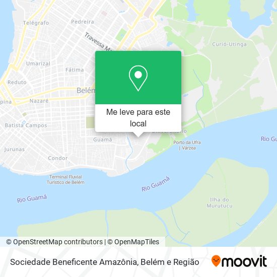 Sociedade Beneficente Amazônia mapa