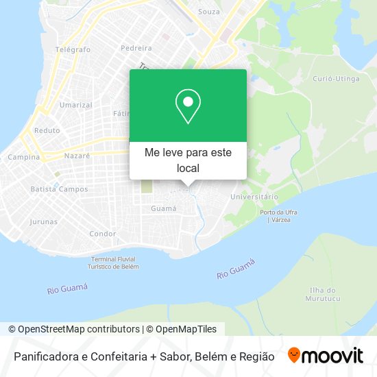 Panificadora e Confeitaria + Sabor mapa