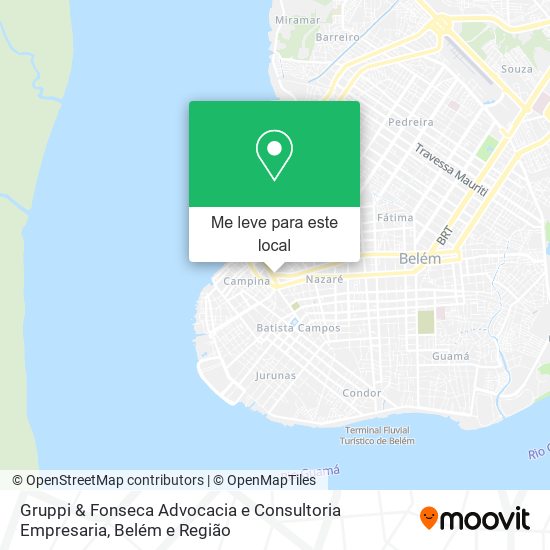 Gruppi & Fonseca Advocacia e Consultoria Empresaria mapa