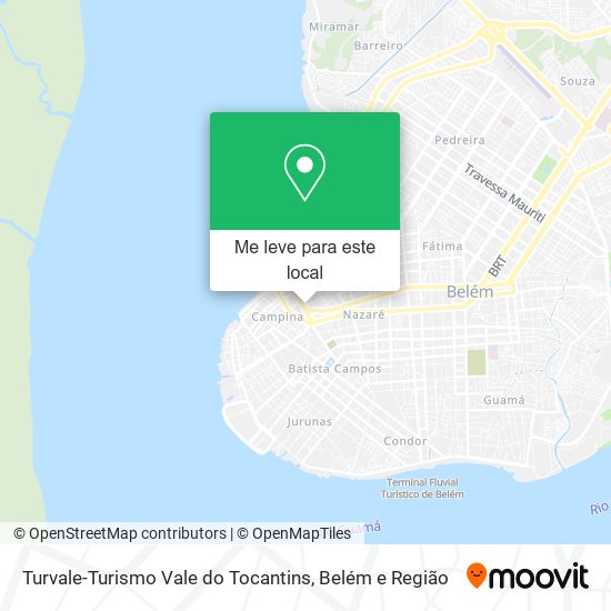 Turvale-Turismo Vale do Tocantins mapa