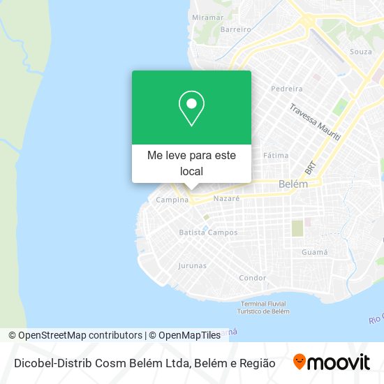Dicobel-Distrib Cosm Belém Ltda mapa