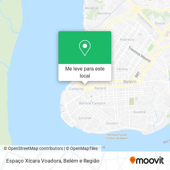 Espaço Xícara Voadora mapa